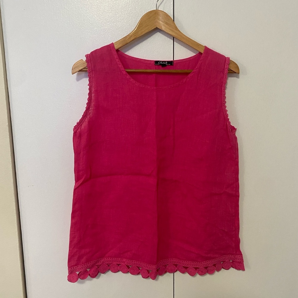 Charlie B 100% Linen Tank